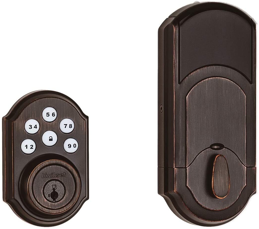 Kwikset SmartCode 910 Z-Wave Plus Deadbolt, Venetian Bronze