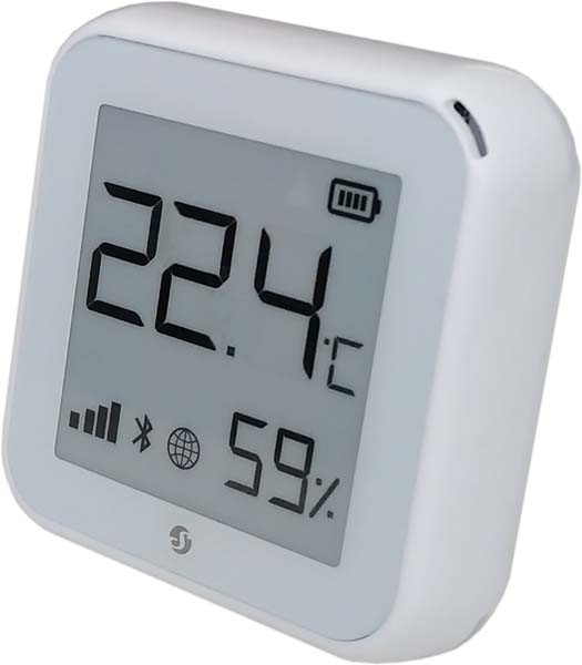 Bluetooth eInk Display Clock with Temperature Humidity Sensor