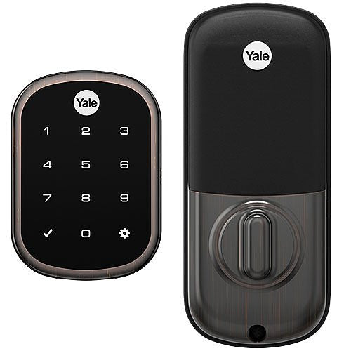 Yale Yrd156zw20bp Key Free Touchscreen Deadbolt with Z-Wave Plus Oil Rubbed Bronze Finish